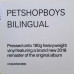 PET SHOP BOYS – BILINGUAL1996/2018 (0190295823689) PARLOPHONE/EU MINT